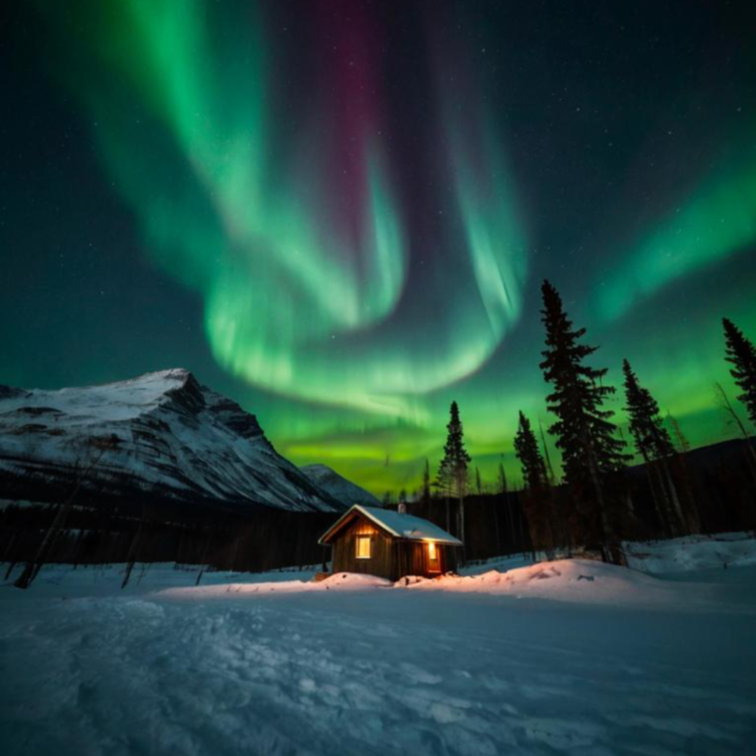 오로라 발생 지역 메인 이미지