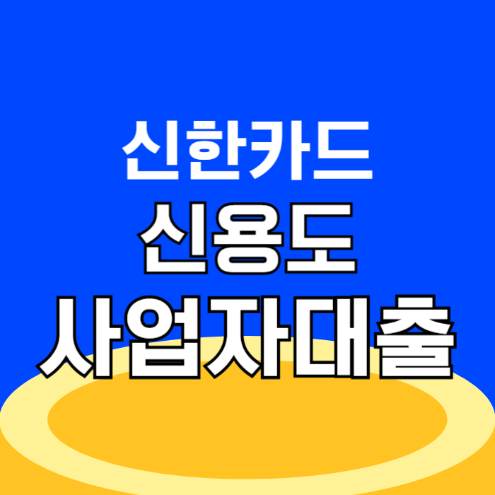 신한카드 사업자대출 후기, 신용도 파악 및 부결 시 대안