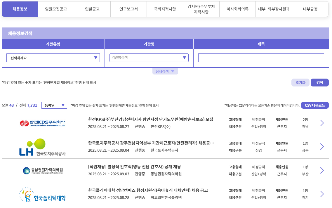 공공기관 채용정보, 알리오(JOB ALIO)로 한눈에 확인하는 방법