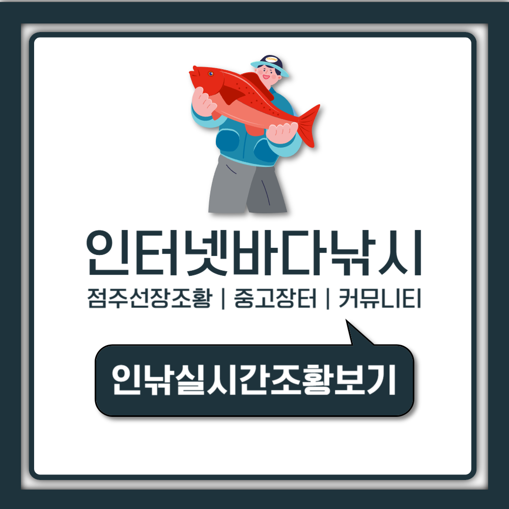 인낚 점주선장 실시간 조황 확인법과 인낚넷 바다낚시 이용 가이드