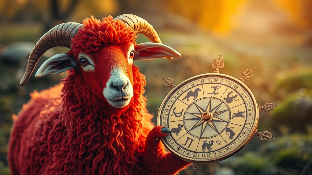 2027년 띠 색깔 붉은 양띠 정미년