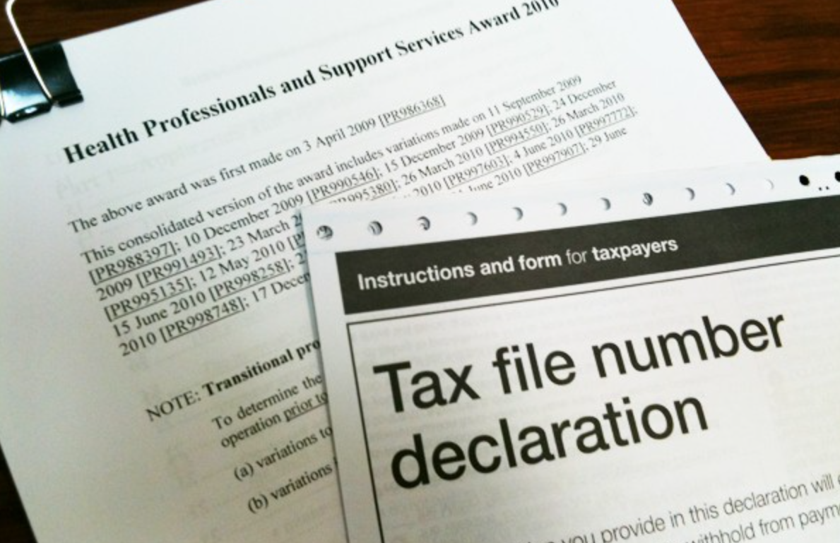 호주 TFN 온라인 IAR 신청 절차