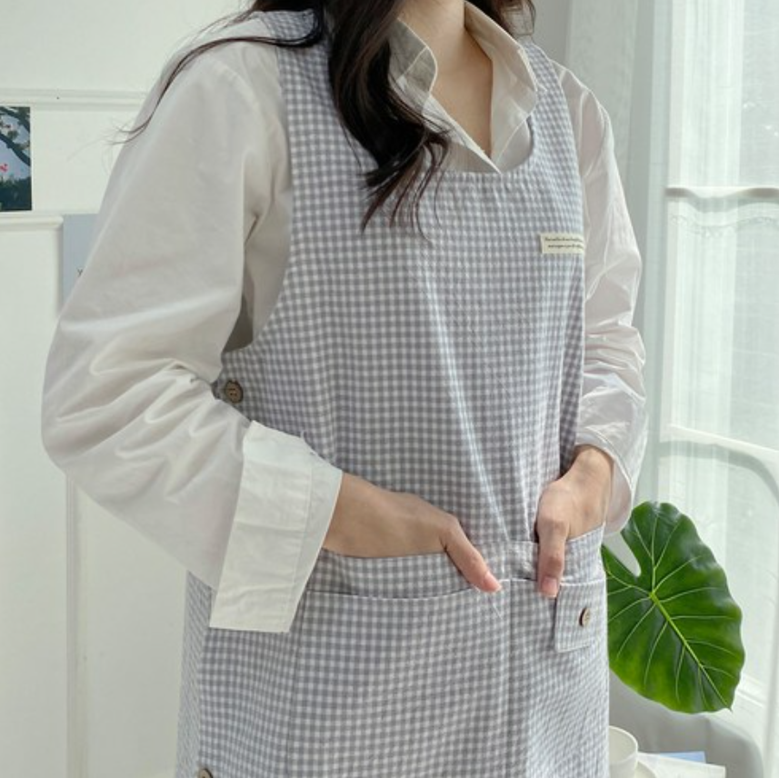 어린이집 유치원 보육 교사 카페 원피스 앞치마