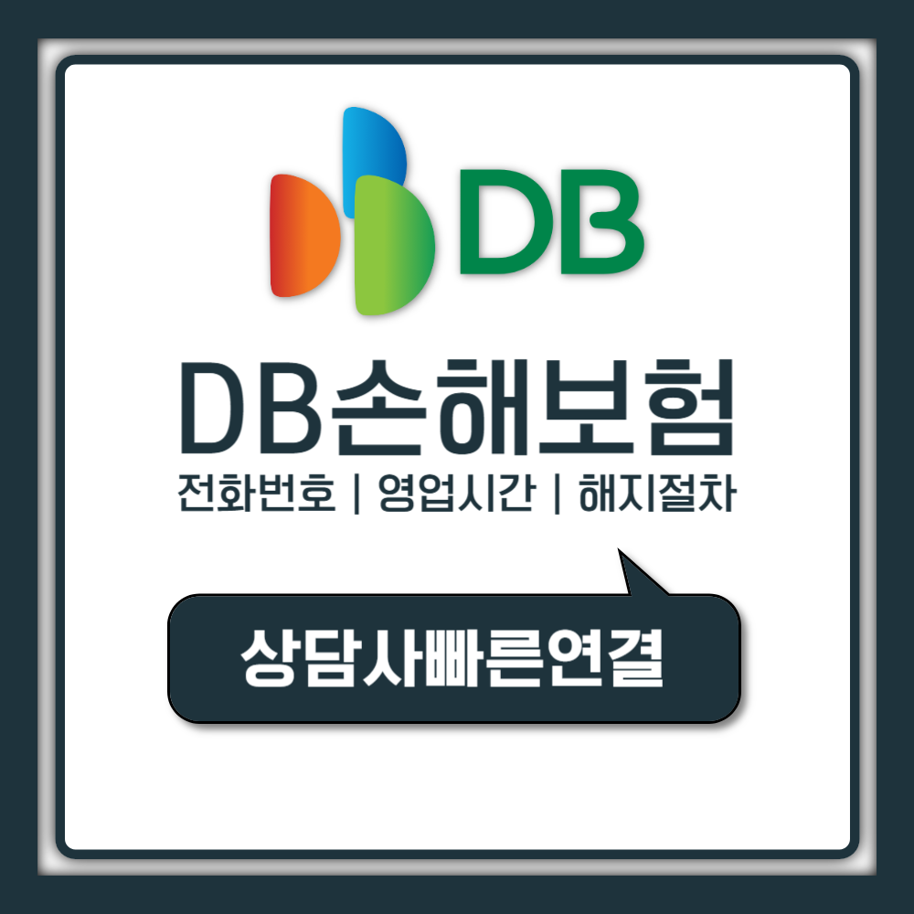 DB손해보험 고객센터 해지·영업시간 의외로 헷갈리는 부분