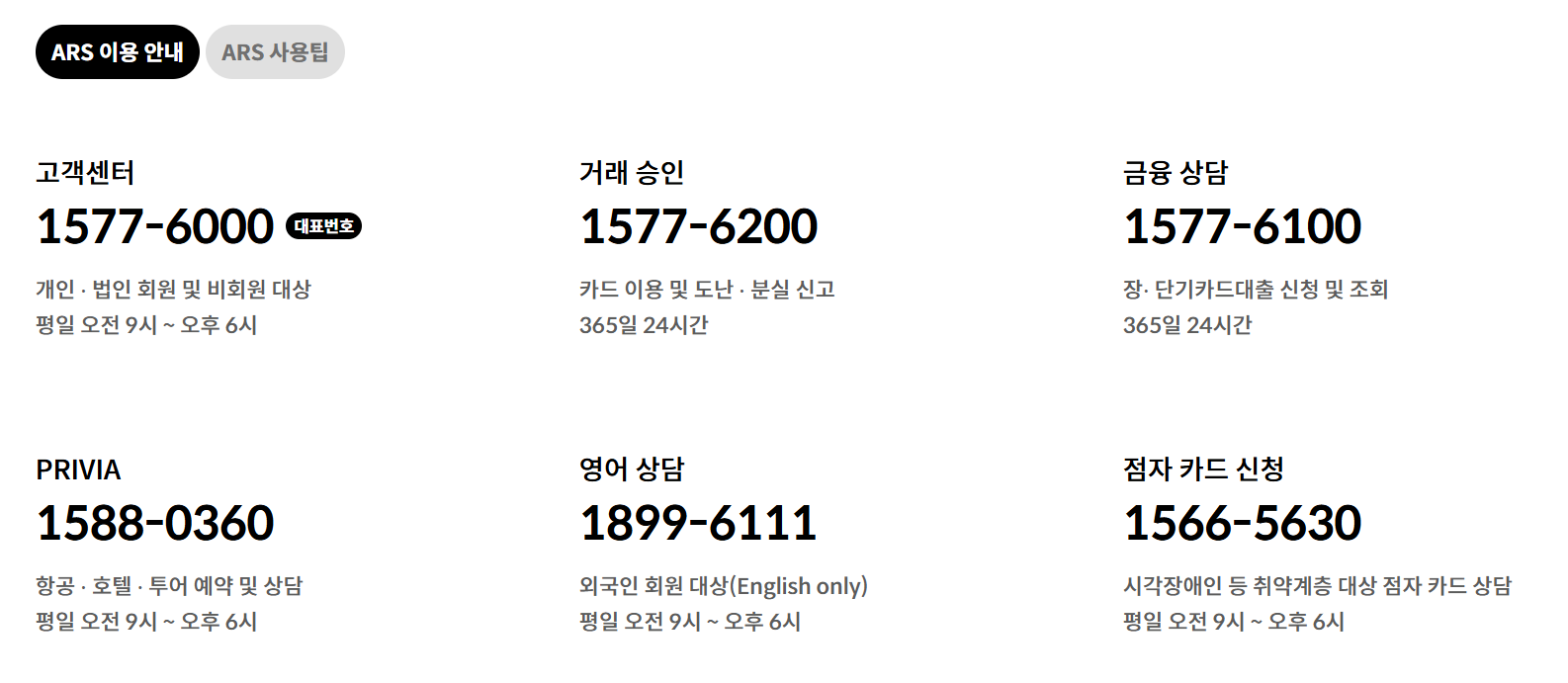 현대카드 고객센터 카카오톡 채팅 상담 안내