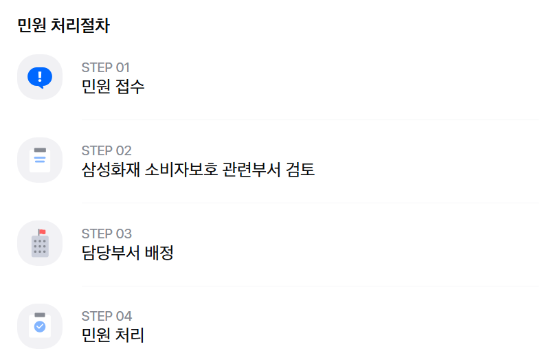 삼성화재 고객센터 민원접수