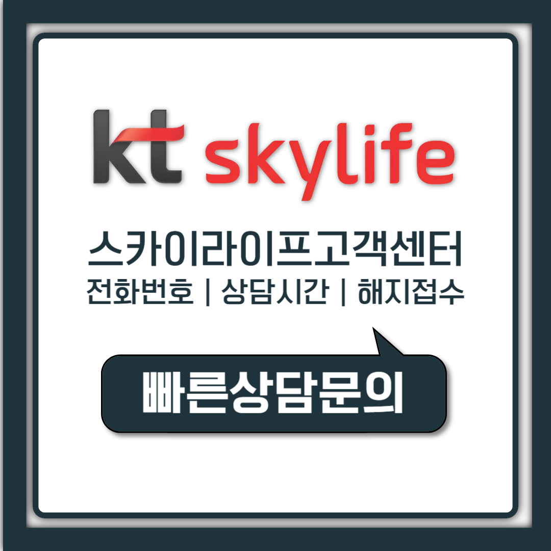 스카이라이프 고객센터 전화번호 상담시간부터 해지 접수까지 총정리