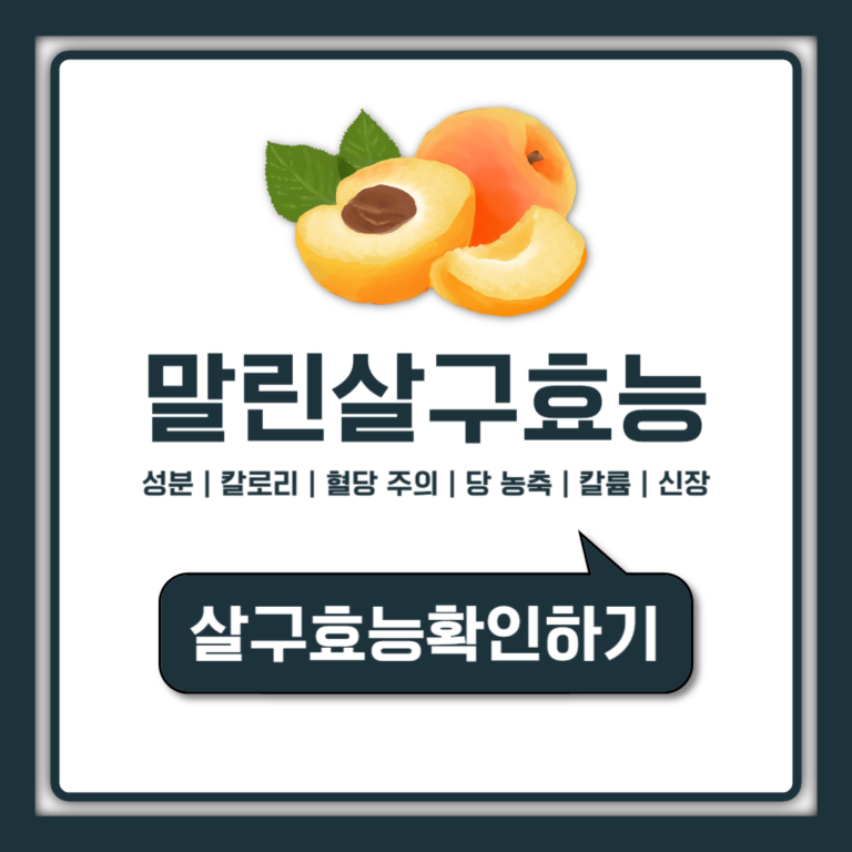 살구 효능 제대로 보는 법, 말린 살구 효능과 혈당 신장 주의점까지